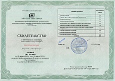 Образец документа по программе: автомеханик